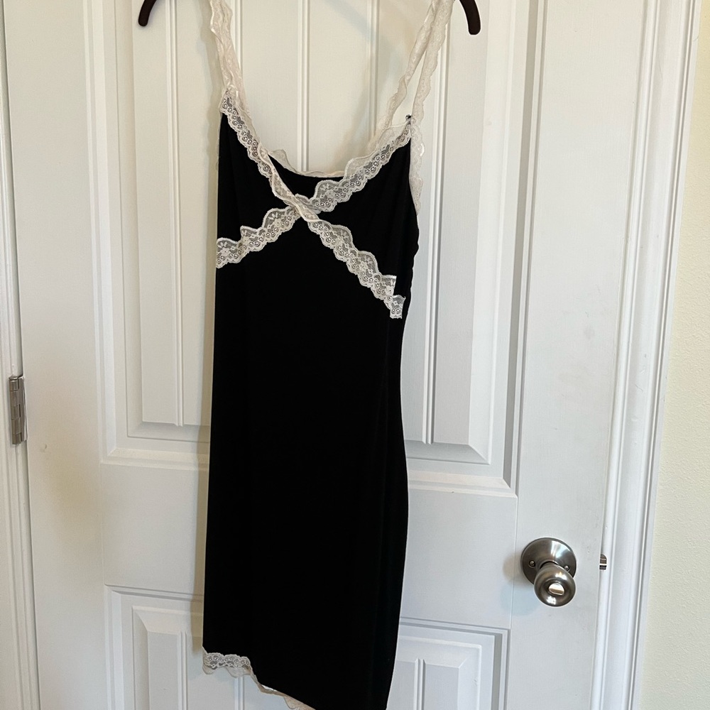 Black and white dress